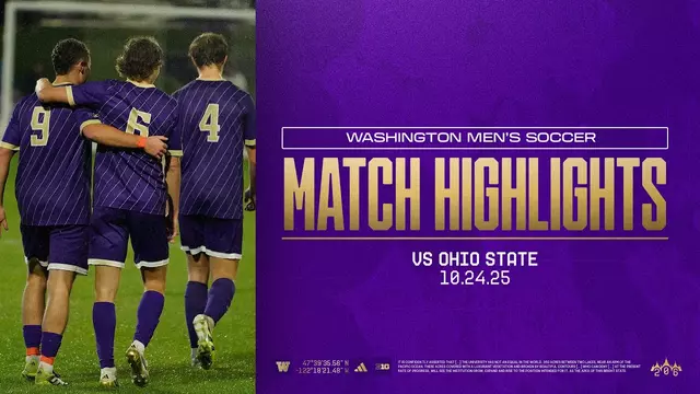 Poster image for No. 17 Washington 5, Ohio State 0 | Huskies Highlights