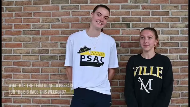 Poster image for Millersville Cross Country: Abbey Sullivan and Morgan Janiuk discuss the upcoming PSAC Championships