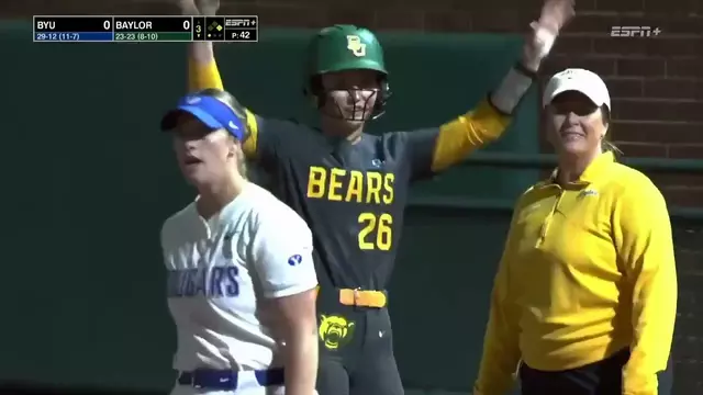 Poster image for Baylor Softball: Highlights vs. BYU (Game 1) | April 24, 2025