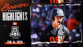 Oregon State Baseball Highlights: 2/14/26 vs. Arizona