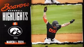 Oregon State Baseball Highlights: 3/1/26 vs. Iowa