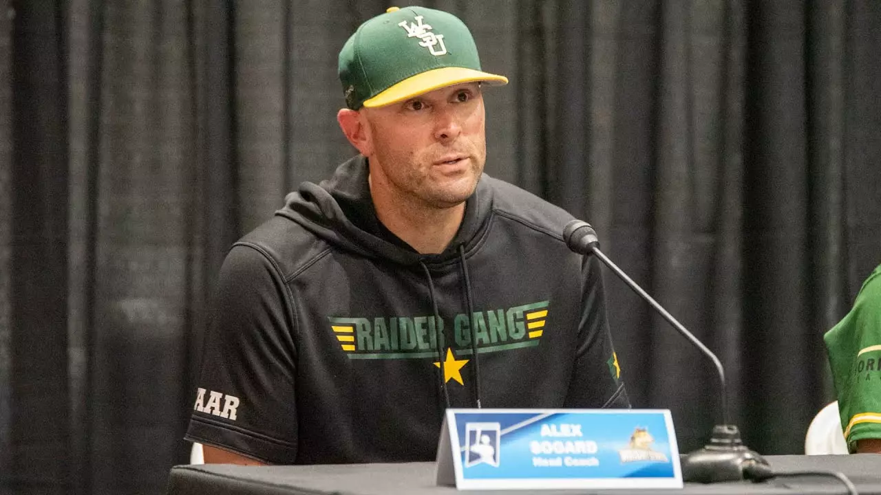 Poster image for Wright State baseball press conference at Blacksburg Regional