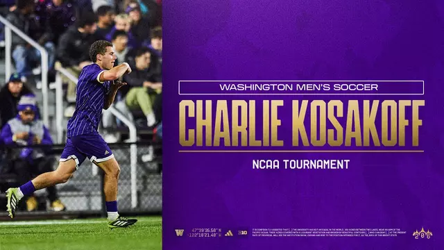 Poster image for Charlie Kosakoff NCAA Highlights: Washington Men's Soccer