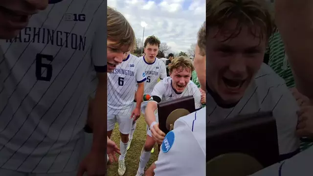 Poster image for Another chance to hoist a trophy tonight 🏆 #GoHuskies #soccer #ncaa #championship #futbol