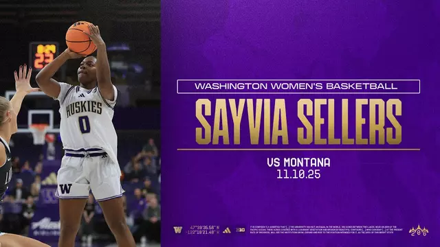 Poster image for Sayvia Sellers Highlights | Washington Women's Basketball vs Montana