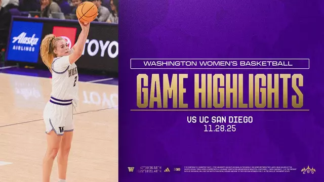 Poster image for Washington 67, UC San Diego 50 | Huskies Highlights