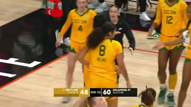 Poster image for Baylor Basketball (W): Highlights at Oklahoma State | December 31, 2025