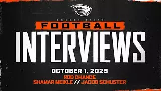 Oregon State Football Interviews: October 1, 2025