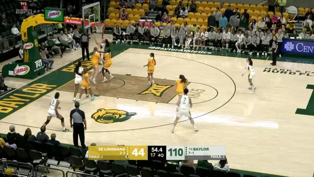Poster image for Baylor Basketball (W): Condensed Game vs. Southeastern Louisiana | December 3, 2025