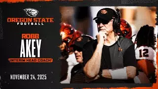 Oregon State Football Press Conference: Interim Head Coach Robb Akey (Nov. 24, 2025)