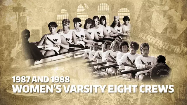 Poster image for 2025 Husky Hall of Fame | 1987 and 1988 Women's Varsity Eight Crews