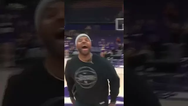 Poster image for Romell, YOU are a legend 😂 #GoHuskies #collegebasketball #halfcourt #buzzerbeater #basketball