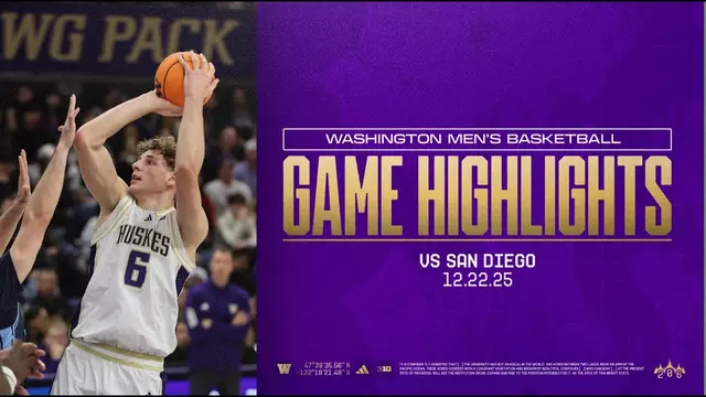 Poster image for Washington 86, San Diego 56 | Huskies Highlights