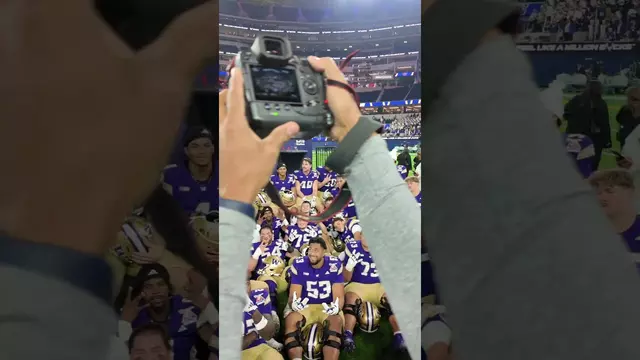 Poster image for Last night was a movie 🌴 #GoHuskies #gronk #labowl #bowlgame #collegefootball