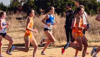 Evyn Humphrey runs at the Midwest Regional in Stillwater