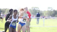 Tulsa women's cross country at 2025 Gans Creek Classic.