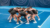 Women's tennis team cheer