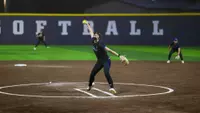 Makenzie Freeman delivers a pitch