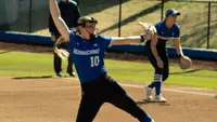 Maura Moore delivers a pitch against UTSA