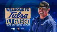 DJ Gasso Head Softball Coach Announcement Graphic