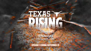 Texas Athletics announced the upcoming premiere of “Texas Rising Presented by St. David’s HealthCare,” a four-part docuseries offering an all-access look at the Texas Men’s Basketball program. The series will chronicle the Longhorns’ offseason preparations for the 2026-27 season before following head coach Sean Miller and his team through their non-conference schedule and into Southeastern Conference play. The first episode of “Texas Rising” will premiere Tuesday, Sept. 29, exclusively on LHN Presented by LLH Healthcare.
Featuring 11 new faces on the Longhorns’ roster, the series will explore the team’s construction and the many storylines surrounding the upcoming year. Texas enters the 2026-27 season following a memorable run in last year’s NCAA Tournament. The Longhorns became just the sixth team in tournament history to advance from the First Four to the Sweet 16. Miller, in his first season at Texas, reached the Sweet 16 for the ninth time in 21 seasons as a collegiate head coach.