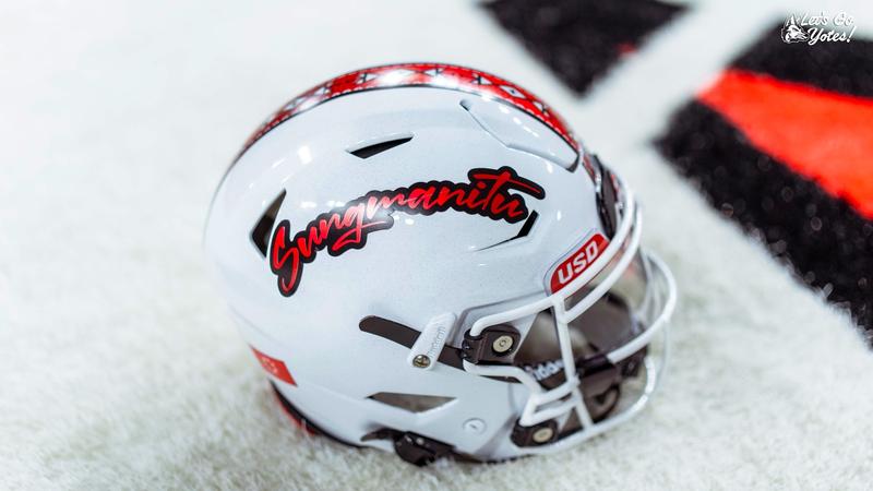 South Dakota Football Unveils Native American Heritage Helmet for November 1 - University of South Dakota Athletics South Dakota Football Unveils Native American Heritage Helmet for November 1 - University of South Dakota Athletics