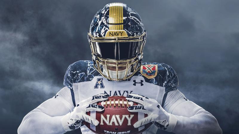 Navy and Under Armour unveil the 2020 Army-Navy uniform that celebrates 175 years of the United States Naval Academy - Naval Academy Athletics Navy and Under Armour unveil the 2020 Army-Navy uniform that celebrates 175 years of the United States Naval Academy - Naval Academy Athletics