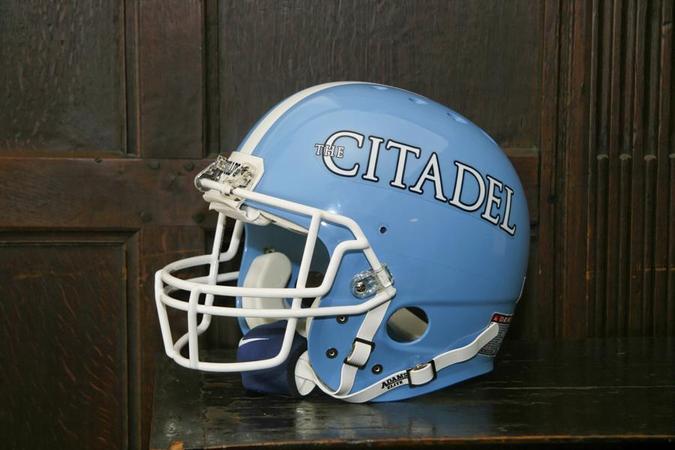 citadel football helmet The Bulldogs Authentic Game Used Riddell Kra-Lite II WESTBROOKSPORTSCARDS The Helmets Through The Years