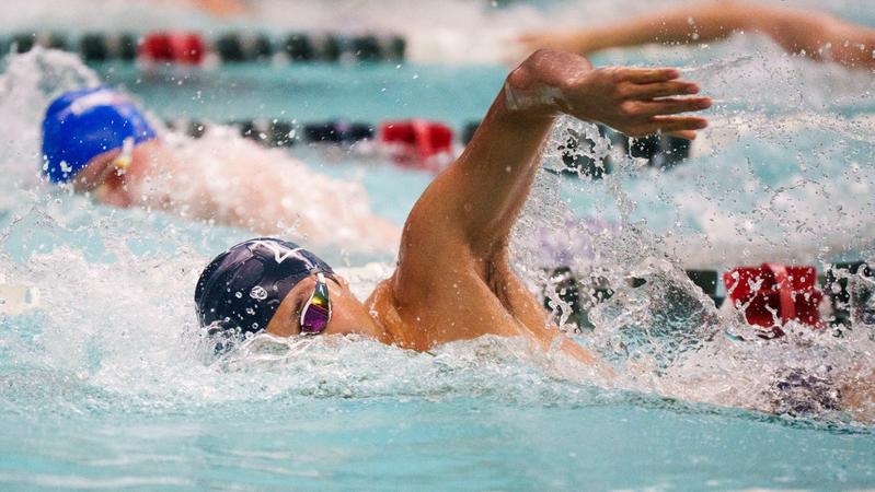 Adrian Romej Swimmers drop a pair against Coast Guard - Brandeis University