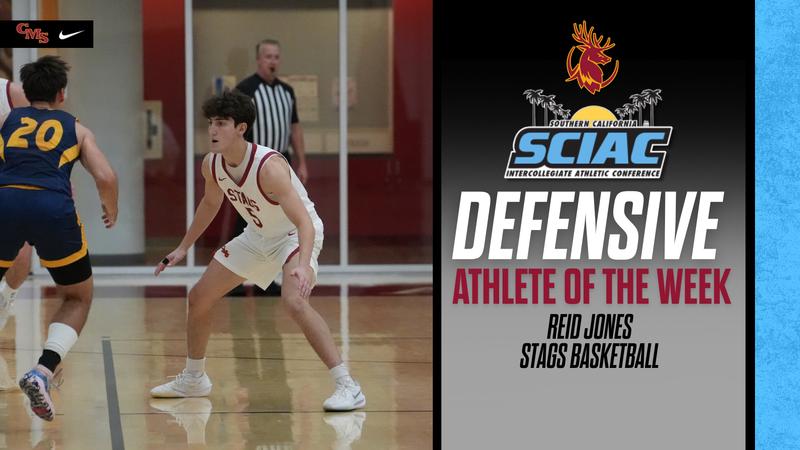 Reid Jones Earns Second SCIAC Defensive Player of the Week Honor for ...