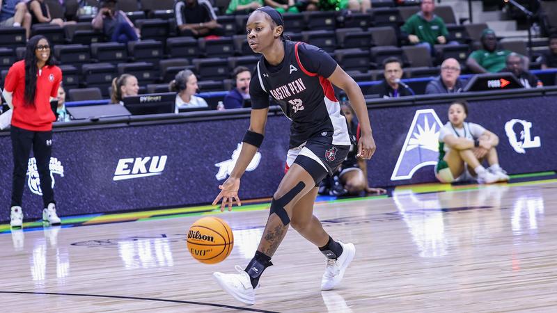 Austin Peay's women's basketball team defeated #4 Stetson 68-52 in the ASUN Tournament Semifinals, Saturday, at VyStar Veterans Memorial Arena.