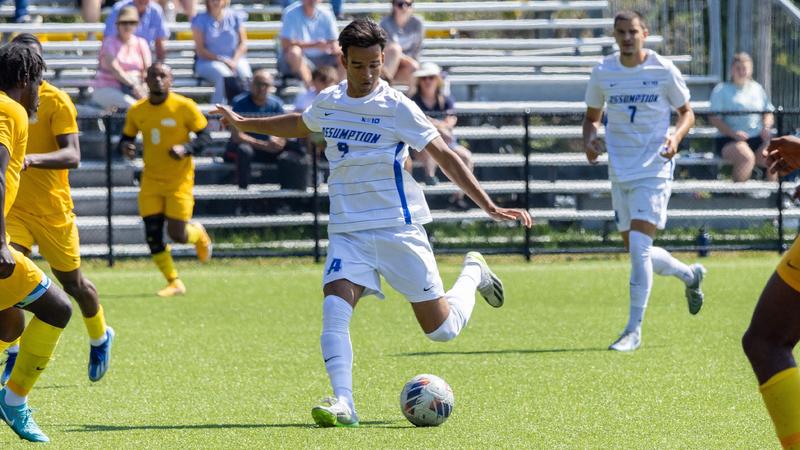 Assumption Rockets Soccer Men's Soccer comes up short at Roberts Wesleyan, 2-1 - Assumption ...
