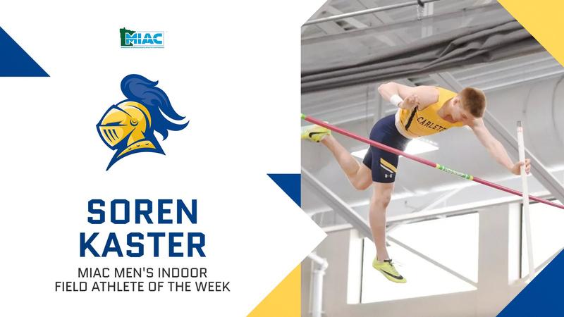 Isaac Kaster Soren Kaster selected as MIAC Indoor Field Athlete of the Week ...