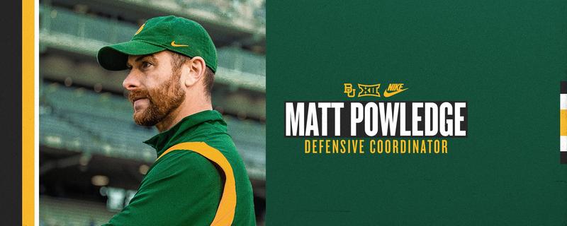 Powledge Named Baylor Defensive Coordinator - Baylor