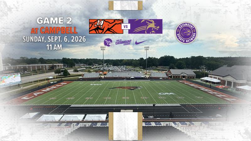Photo: catamountsports.com Western Carolina at Campbell - Sunday Reschedule - FRONT