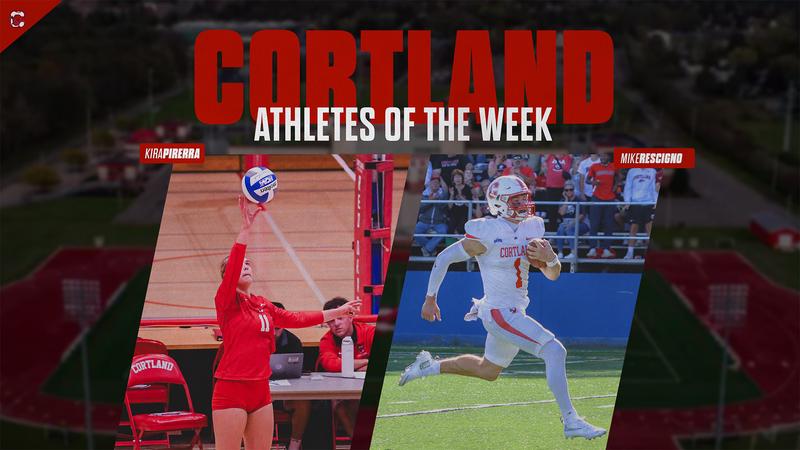 Kira Pirrera and Mike Rescigno Named SUNY Cortland Athletes of the Week ...