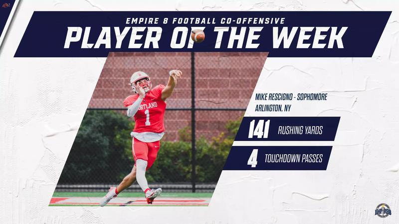 Mike Rescigno Named Empire 8 Football Co-Offensive Player of the Week ...