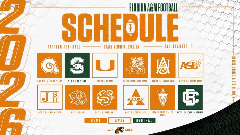Florida A&M Announces Tradition-Rich, High-Profile 2026 Football Schedule - Florida A&M