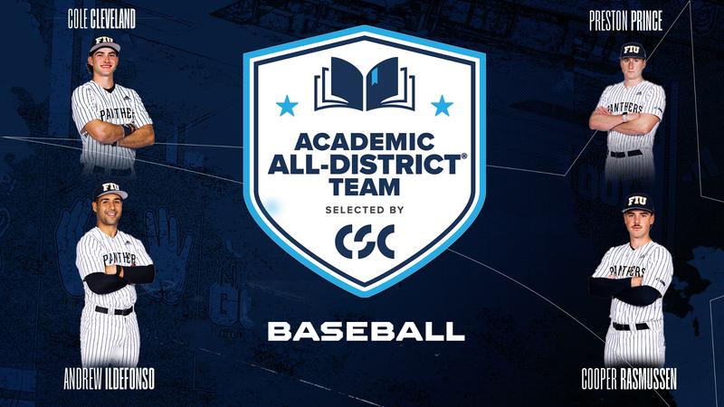Baseball Tabs Four to CSC Academic All-District Team - FIU Athletics