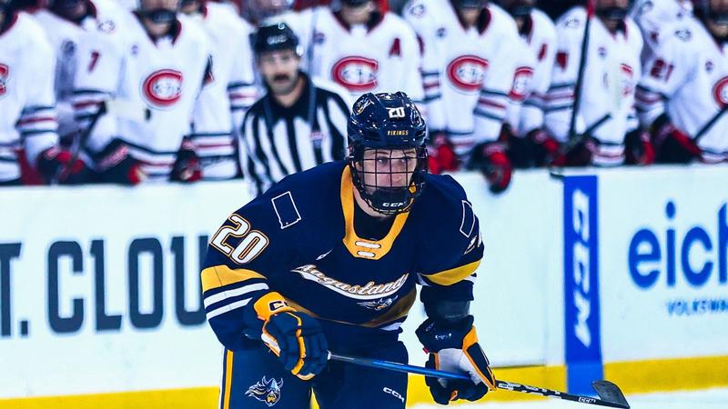 Tyler Rundle Viking Hockey Ties St. Cloud State in Exhibition Play to Open the 2025 ...