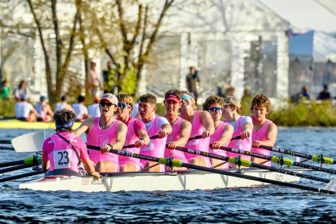 Baylor Rowing Rowing teams compete at annual Head of the Charles Regatta - Bates College