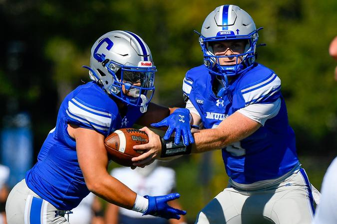 Colbe Eldridge Football Mules Edged Out of Win In the Second Half - Colby College