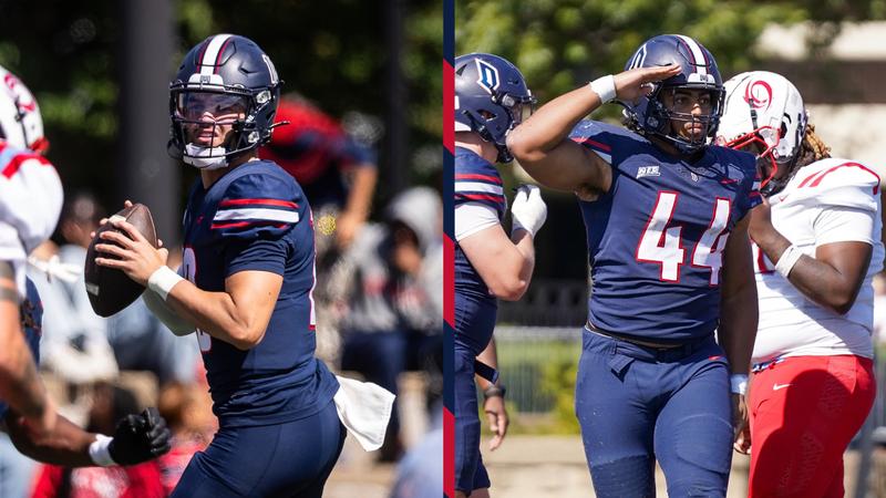 Duquesne football: Camp, Patillo Tabbed NEC Prime Performers