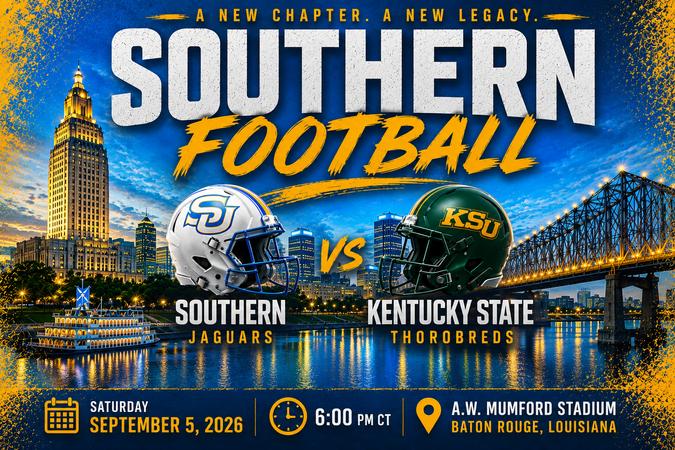 Southern football: Southern Returns To The Bluff For Home Opener Against Kentucky State in Pete Richardson Classic