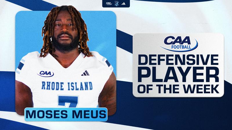 Rhode Island football: Meus Named CAA Football Defensive Player of the Week