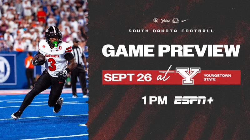 South Dakota football: PREVIEW: South Dakota Opens MVFC Play with a Top-15 Youngstown State