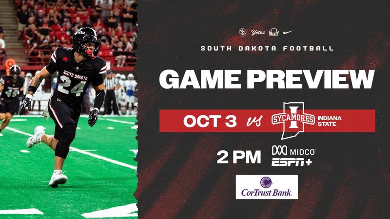 South Dakota football: PREVIEW: Coyotes to Clash with Indiana State on Dakota Days