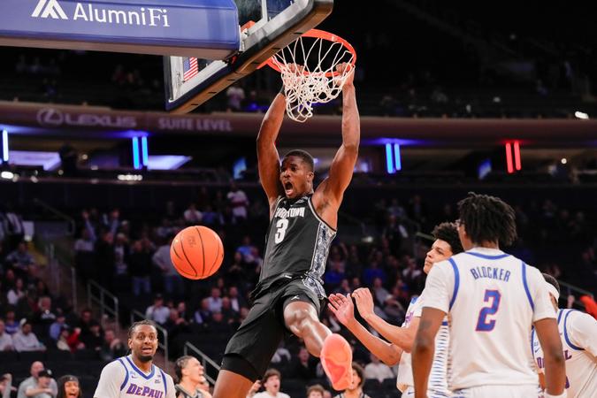 NEW YORK, NY - MARCH 11: during the first half of the Big East Men’s Tournament first round at Madison Square Garden on March, 11, 2026 in New York City. (Photo by Porter Binks)