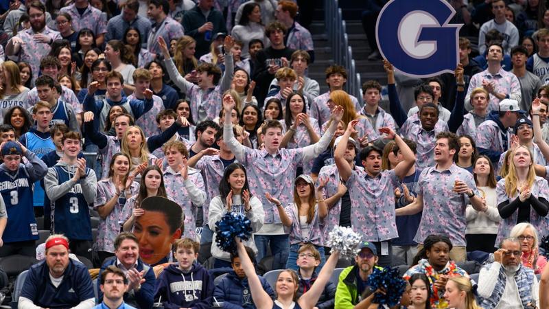 Crowd shot from Georgetown men's basketball game