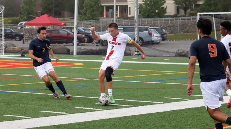 Jake Forst Men's Soccer Battles to 3-3 Draw with Hartwick - King's College Athletics